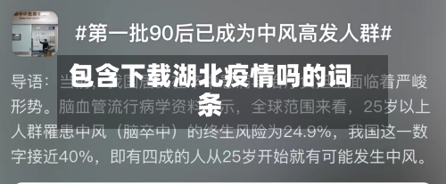 包含下载湖北疫情吗的词条